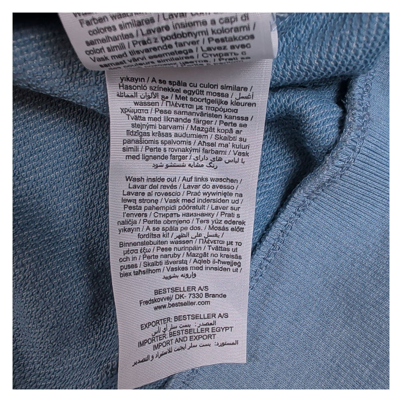 Jack & Jones Originals JORPEX Mens Blue Crew Neck Graphic Sweatshirt NON