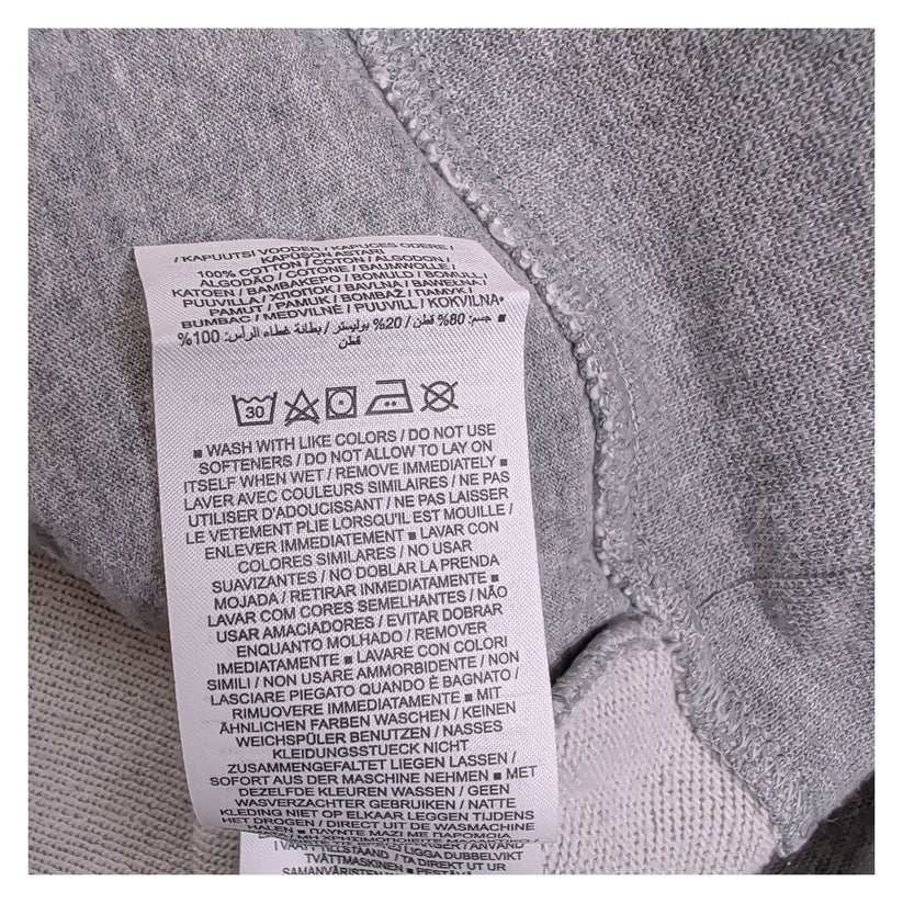 Nike Colour Block Pullover Hoodie Size S Grey White Embroidered Logo