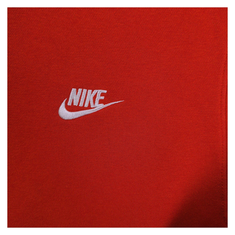 Nike Red Sweatshirt XS Crew Neck Embroidered Swoosh Logo Fleece Pullover