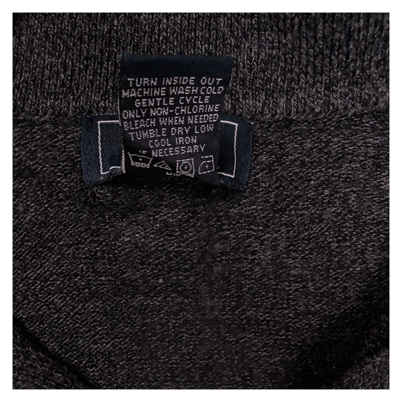 Dockers Men's Charcoal Grey Argyle Knit Jumper XL Polo Collar Acrylic Copia