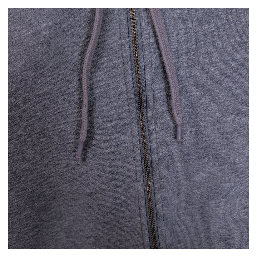 Lyle & Scott Mens Grey Marl Full Zip Hoodie M Cotton Embroidered Eagle Logo