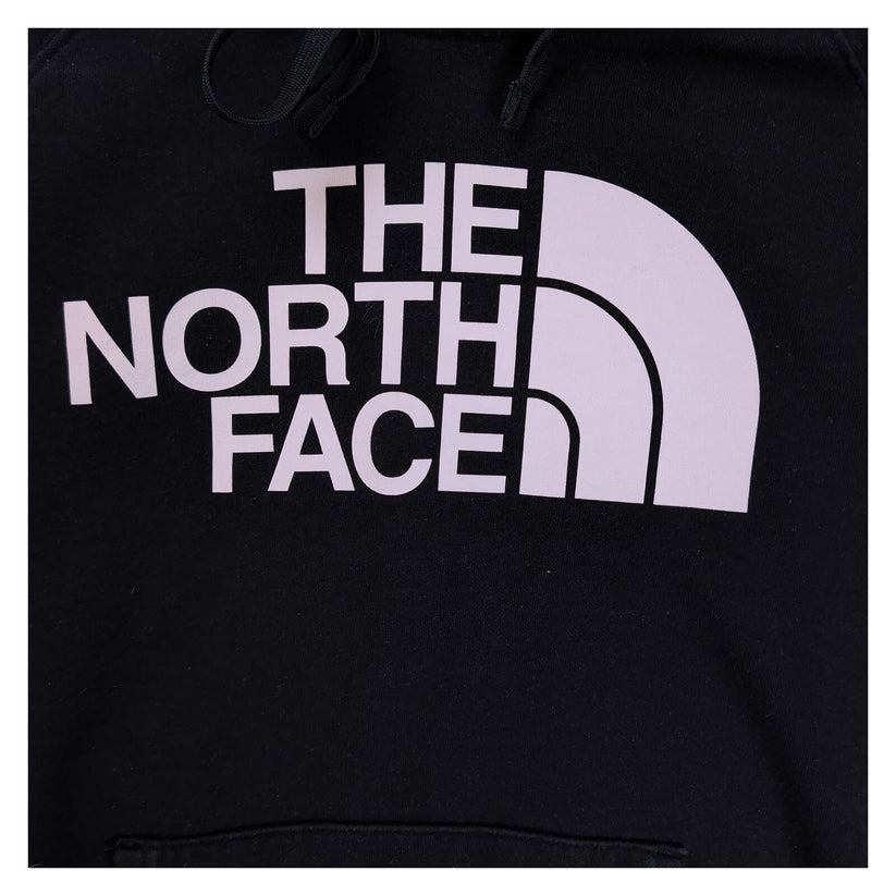 The North Face Mens Black Logo Pullover Hoodie Sweatshirt 21-22in Pit to Pit