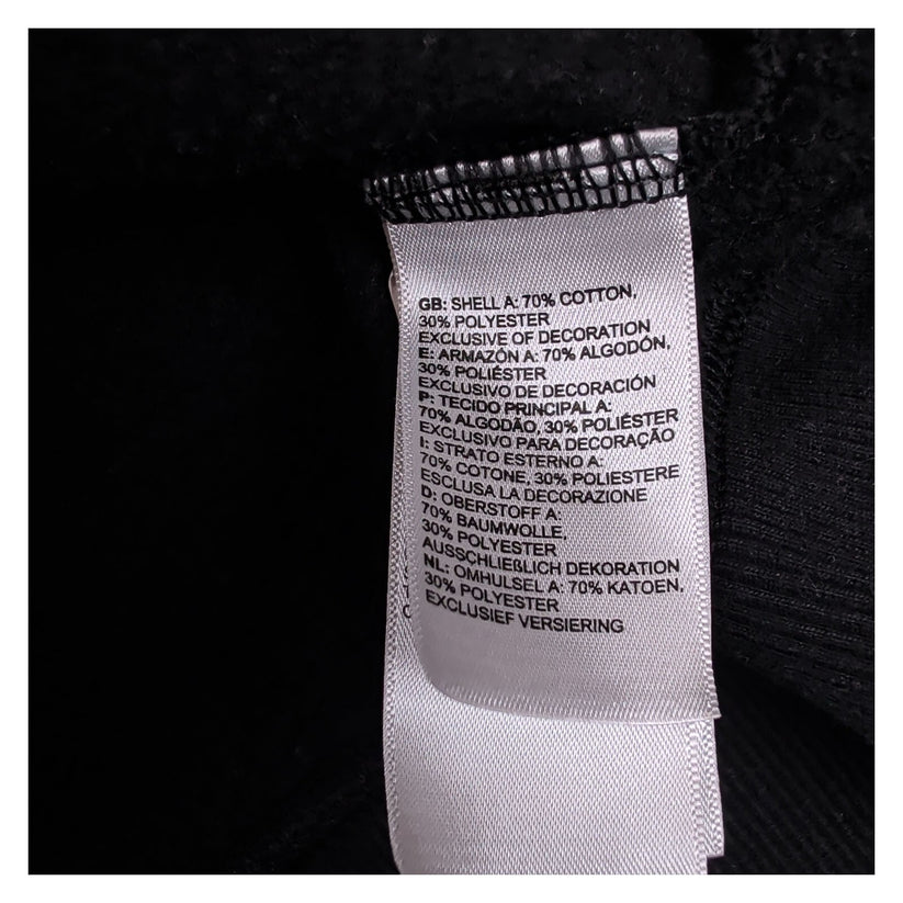 The North Face Mens Black Logo Pullover Hoodie Sweatshirt 21-22in Pit to Pit