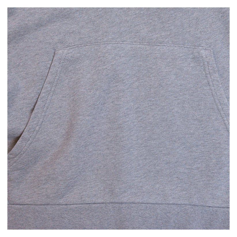 adidas Originals Grey Marl Trefoil Logo Print Hoodie Size L Pullover Sweatshirt