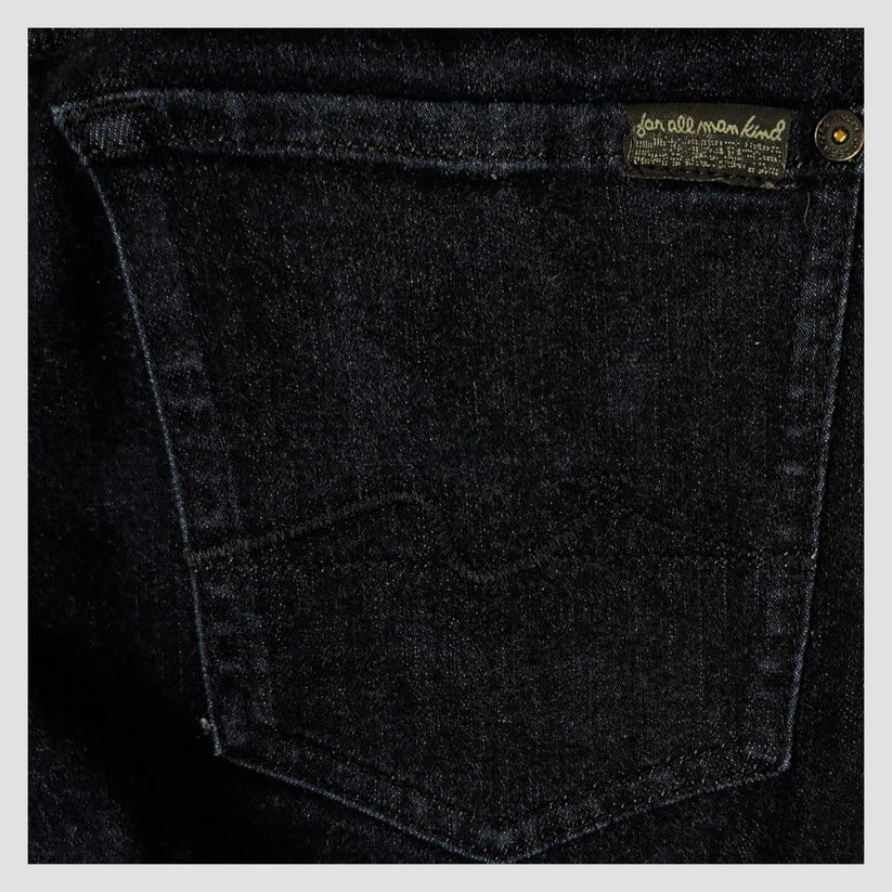 7 For All Mankind Ronnie Jeans Black Skinny Denim W30 Womens Slim Fit by 7 For All Mankind – JEANS | RewearableUK