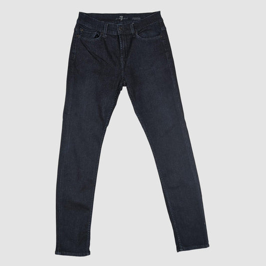 7 For All Mankind Ronnie Jeans Black Skinny Denim W30 Womens Slim Fit by 7 For All Mankind – JEANS | RewearableUK