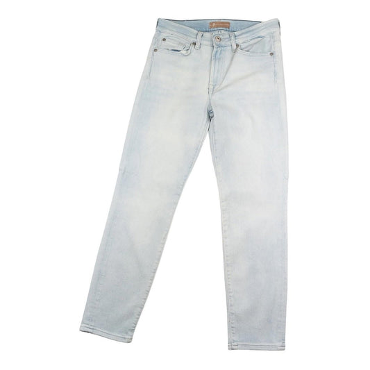 7 For All Mankind Roxanne Ankle Jeans W27 Luxe Vintage Sunland Light Blue Skinny by 7 For All Mankind – | RewearableUK