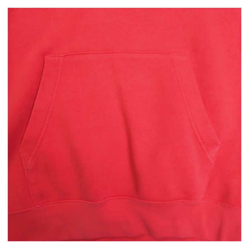 Nike Coral Red Hoodie Size XS Embroidered Swoosh Logo Fleece Pullover Sweatshirt