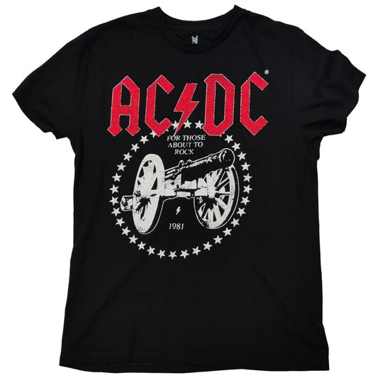 ACDC For Those About To Rock Cannon T-Shirt S Black Official 2023 – product photo 1 | RewearableUK