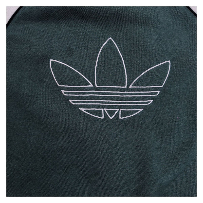 Adidas Originals Womens UK 10 Dark Green White Full Zip Track Jacket Trefoil – product photo 6 | RewearableUK