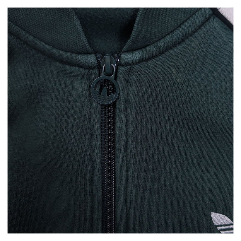 Adidas Originals Womens UK 10 Dark Green White Full Zip Track Jacket Trefoil – product photo 5 | RewearableUK