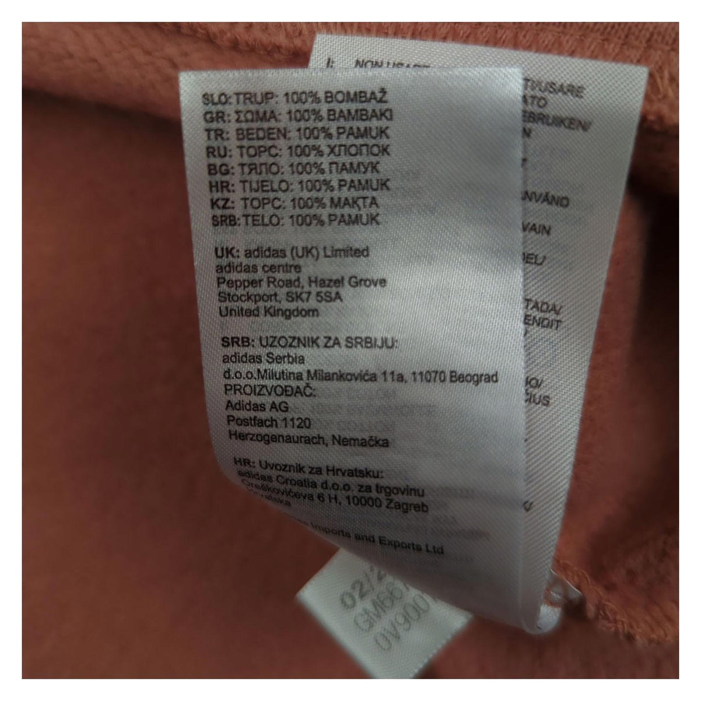 adidas Adidas Women’s Plus Size 20 - 22 Pink Glitter Cropped Hoodie Jacket Cotton Blend Sweater & Hoodie RewearableUK