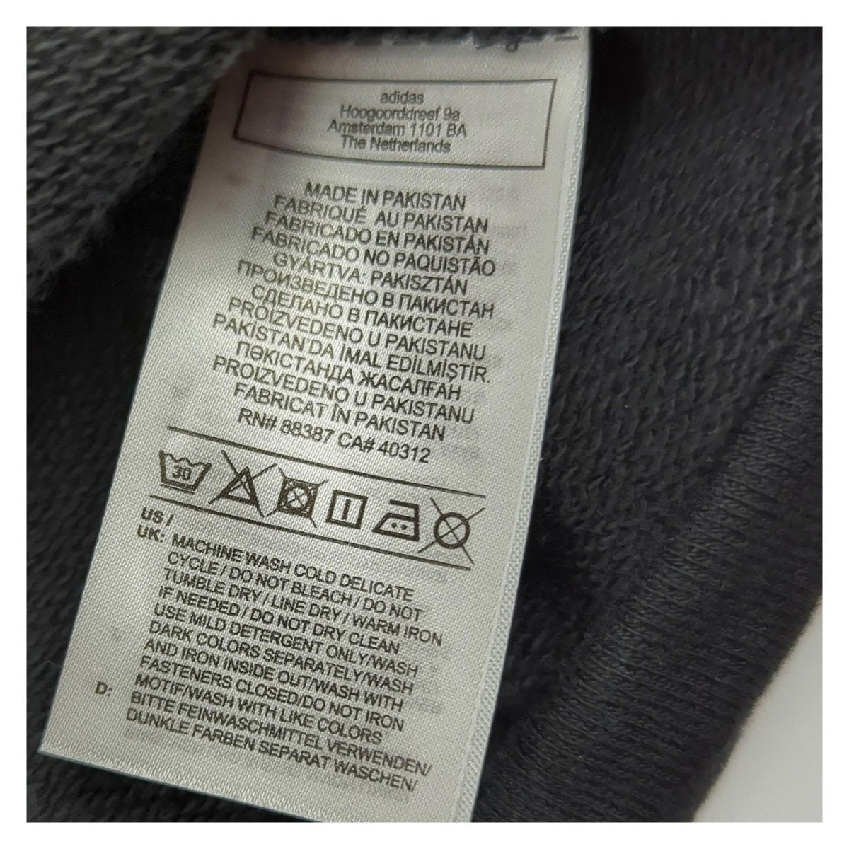 adidas adidas Women's UK 14 Black Cropped Zipped Sweatshirt Sweater & Hoodie RewearableUK