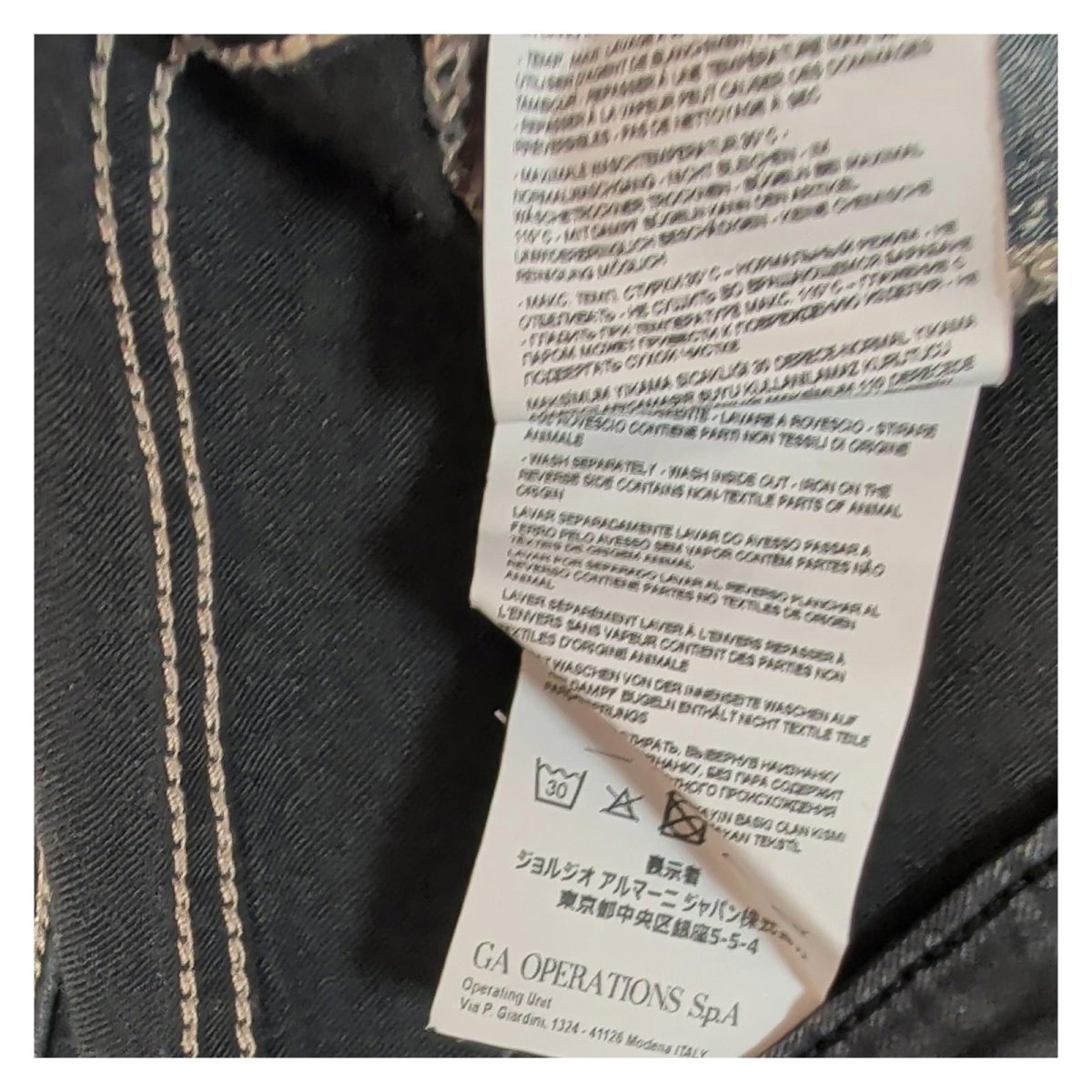 Armani Jeans Women Size 27 Black Orchid J28 Slim Fit Skinny Designer Trousers by Armani Jeans – | RewearableUK