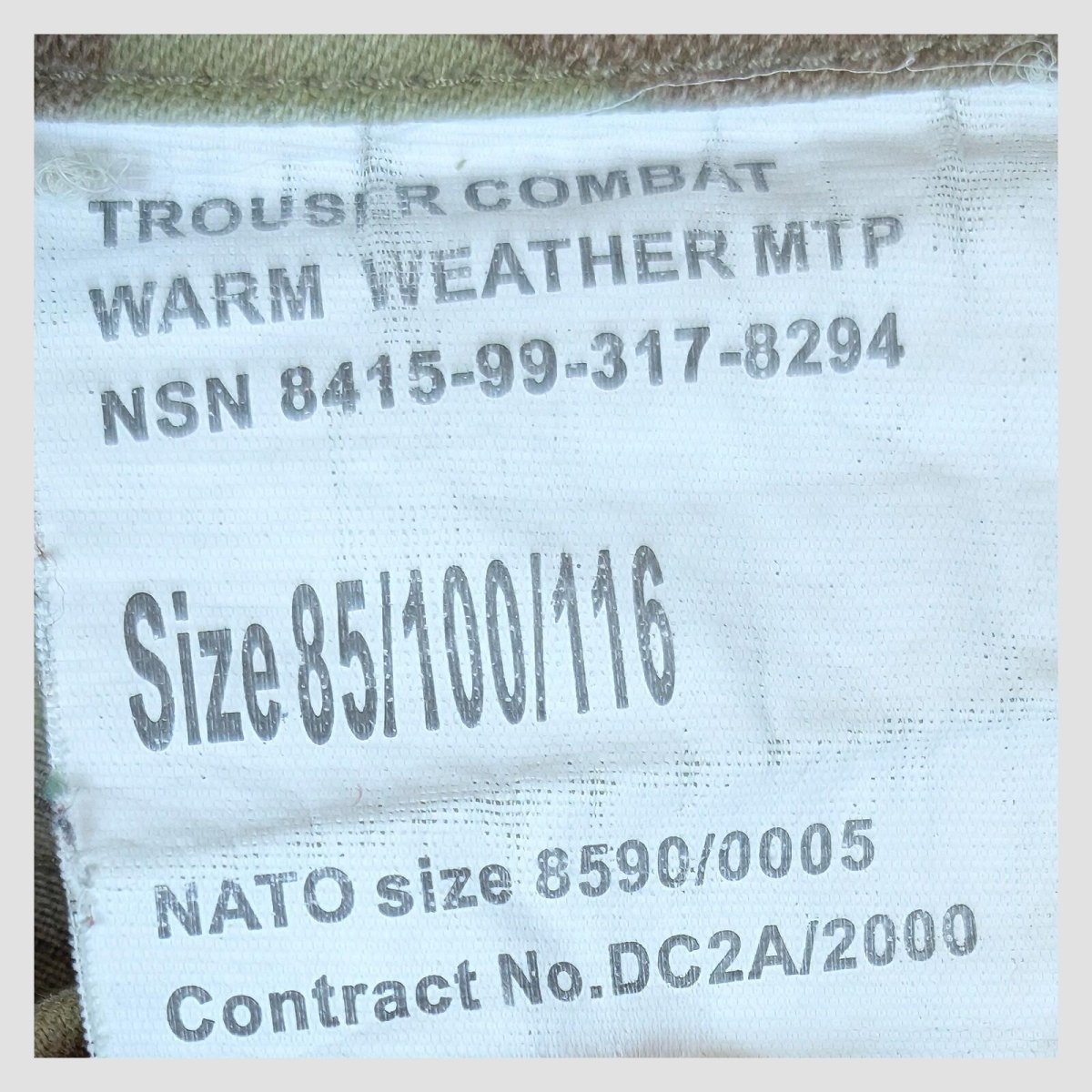 authentic british army mtp camo warm weather combat cargo trousers 85/100/116 by RewearableUK – | RewearableUK