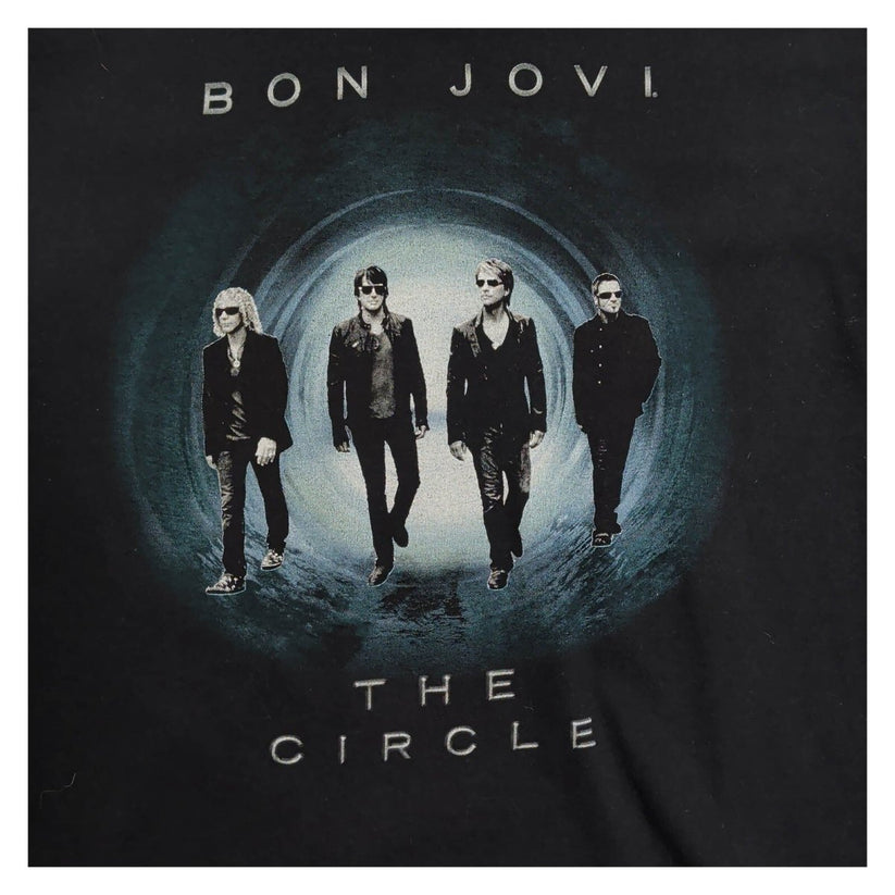 Bon Jovi The Circle Tour 2010 Double-Sided Black T-Shirt Size S – product photo 3 | RewearableUK