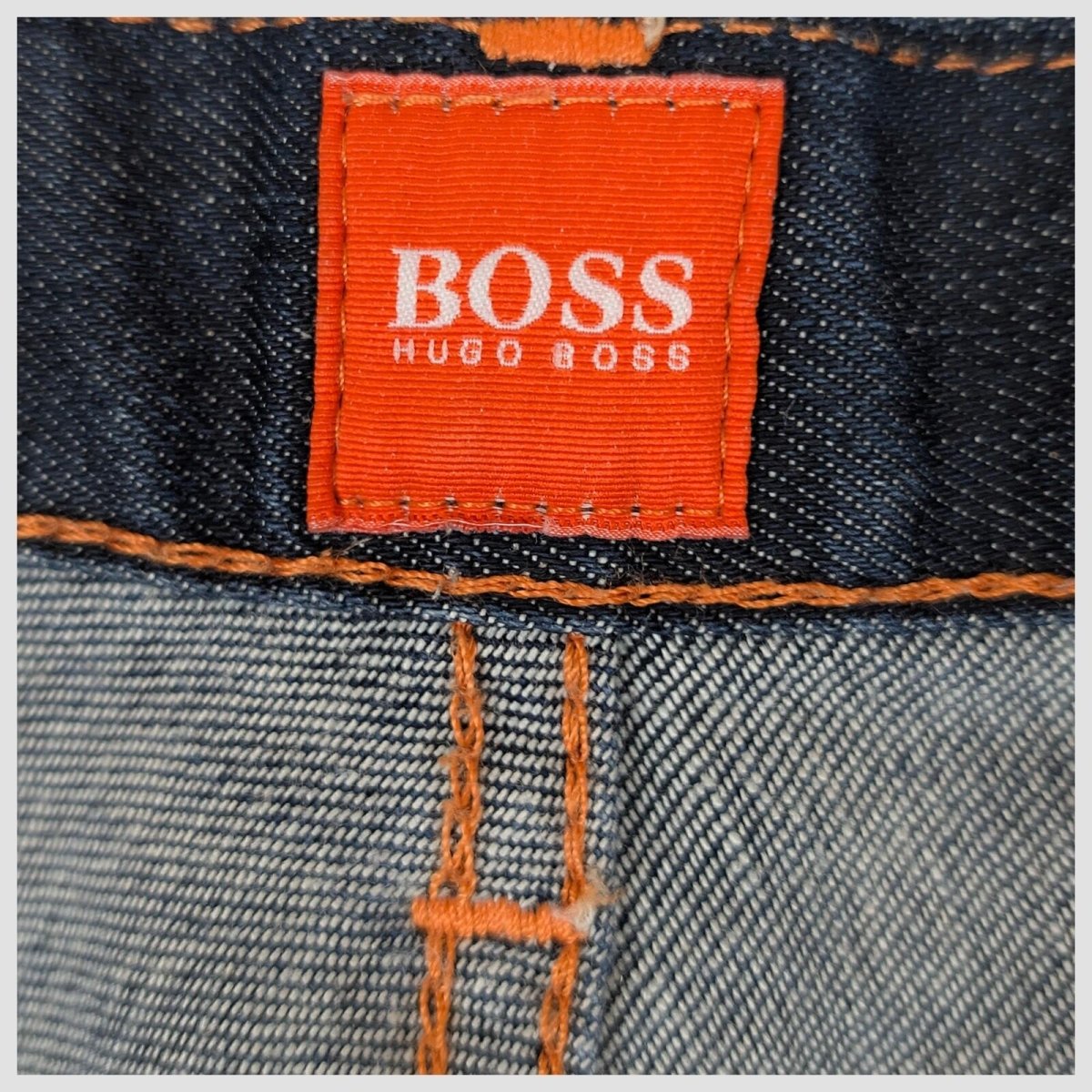 boss hugo boss mens dark blue wash stretch regular fit jeans pants size 34 32 by Hugo Boss – | RewearableUK