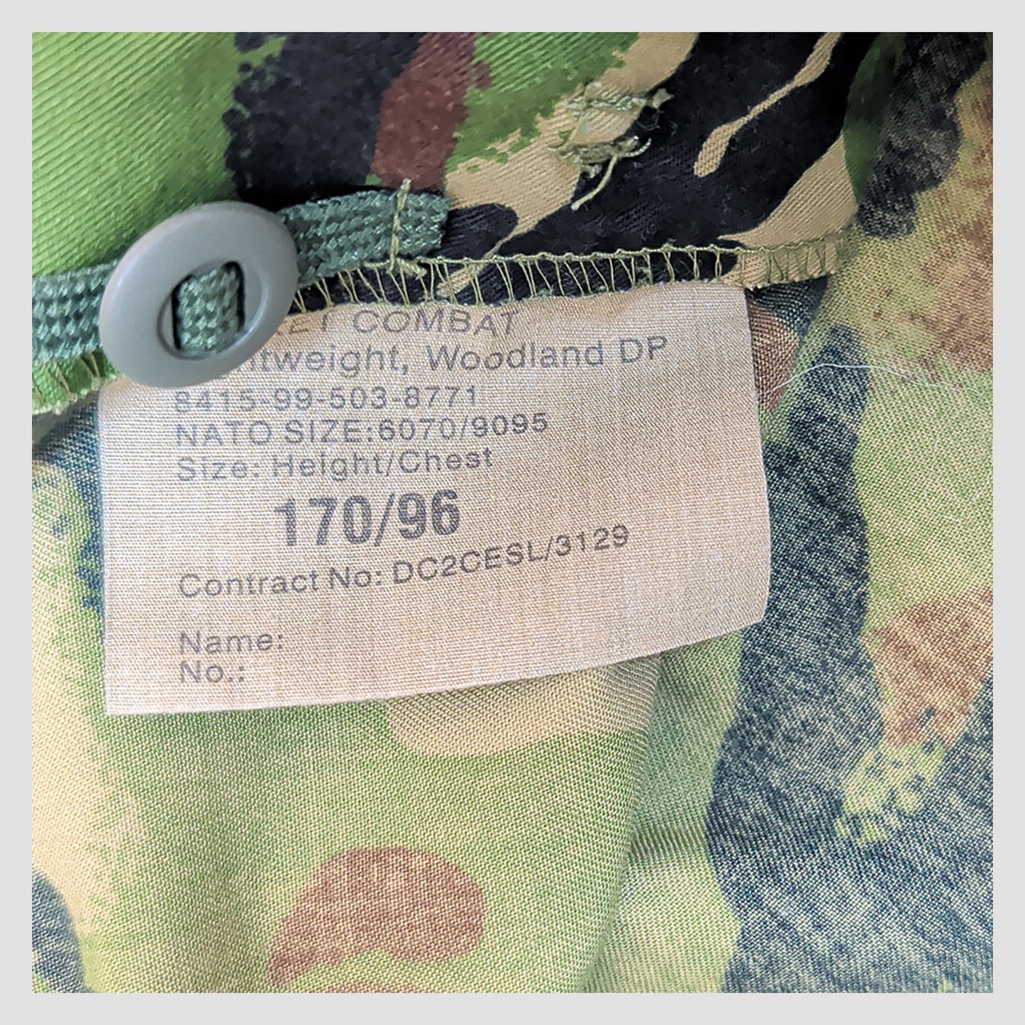 British Army DPM Combat Jacket 170/96 Medium Woodland Camo by RewearableUK – MILITARY | RewearableUK
