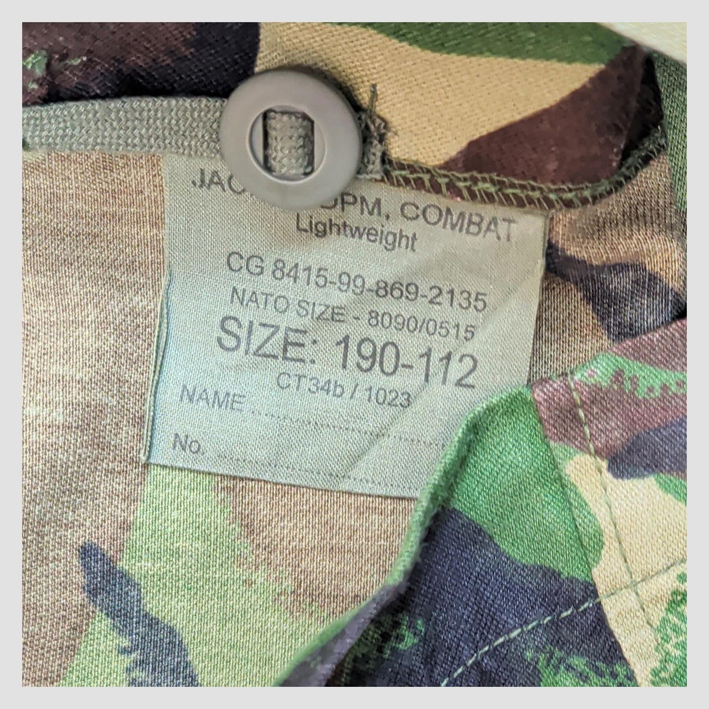 British Army DPM Jacket 190/112 Large Tall Woodland Camo Combat by RewearableUK – | RewearableUK