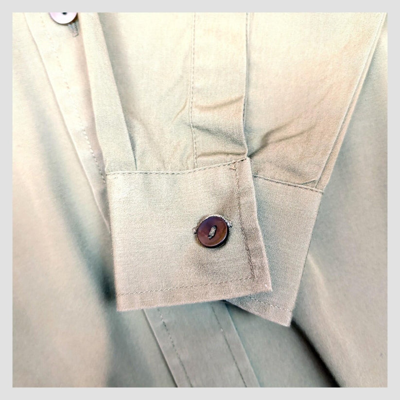 British Army Mens General Service Olive Shirt Long Sleeve Size 35/37 by military surplus – | RewearableUK