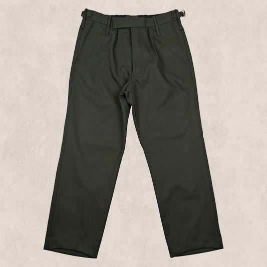 british army surplus barrack dress trousers green pants size w 34 l 30 mens by RewearableUK – | RewearableUK