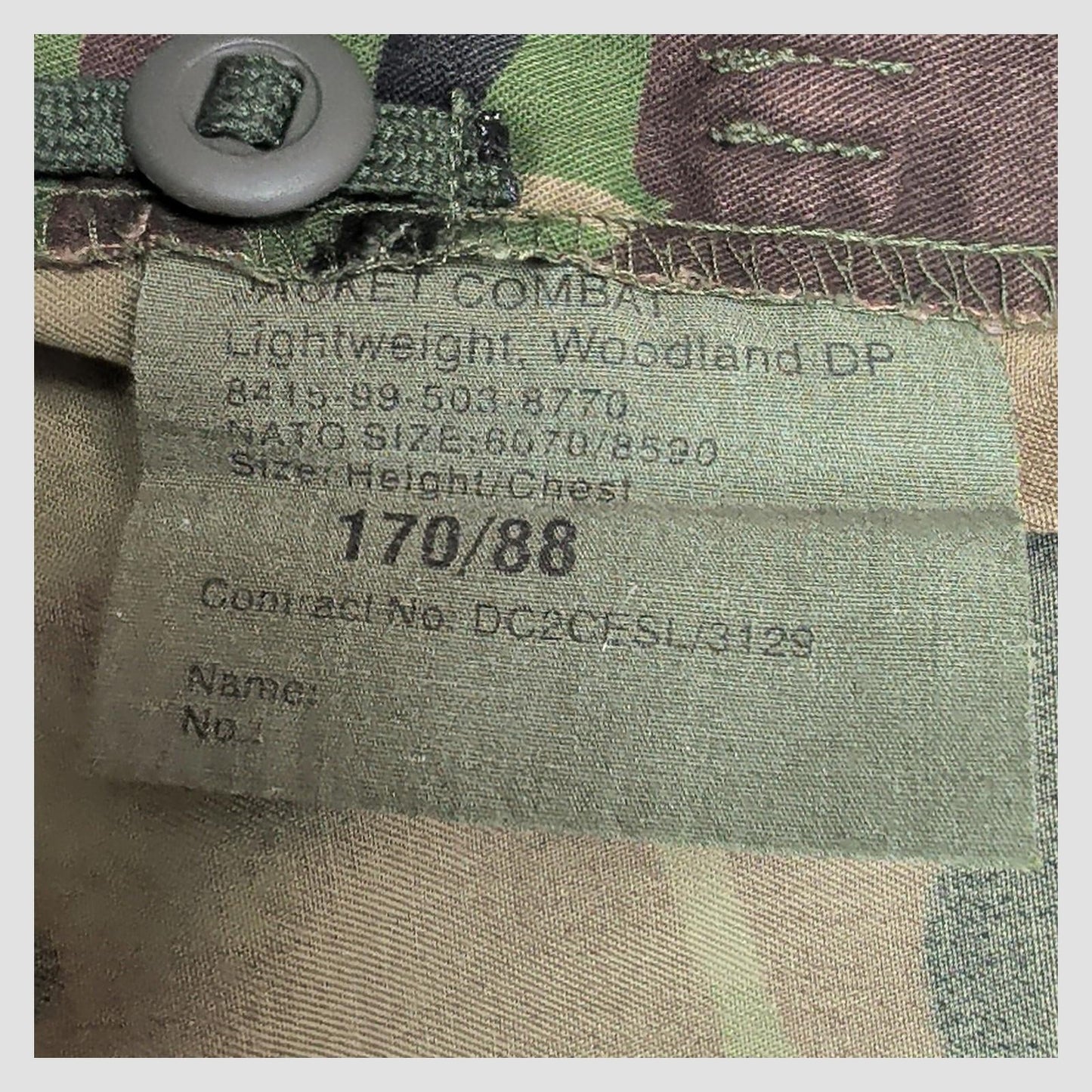 british army woodland dpm lightweight combat jacket 170/88 small camo green uk by RewearableUK â | RewearableUK