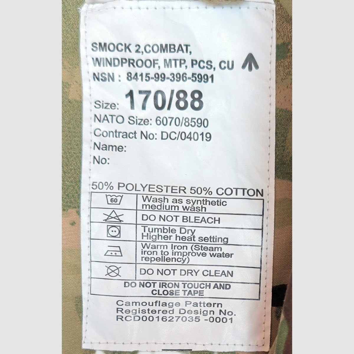 british military mtp windproof combat smock jacket size 170 88 s m surplus by RewearableUK – | RewearableUK