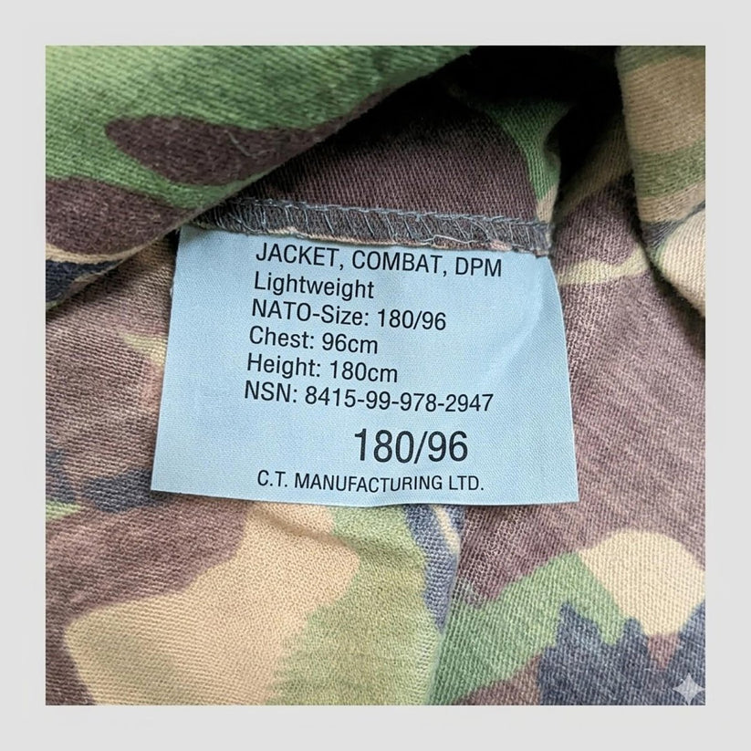 british military woodland dpm combat jacket 180/96 camo army surplus medium by RewearableUK – | RewearableUK