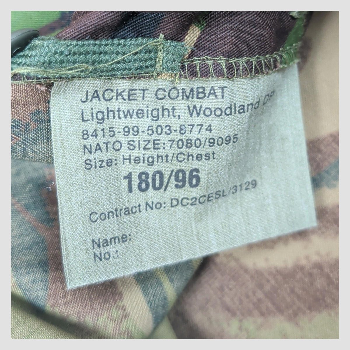 british military woodland dpm combat jacket lightweight 180/96 surplus uk by RewearableUK – | RewearableUK