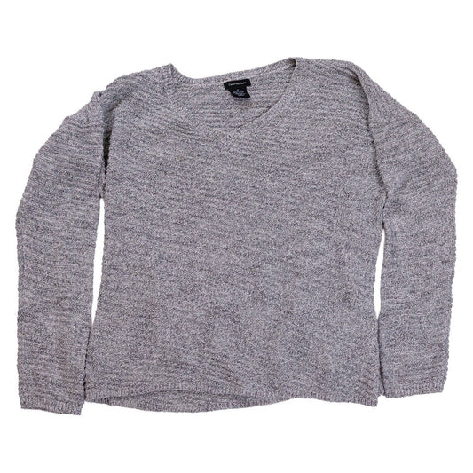 Calvin Klein Jeans Women's Grey V-Neck Jumper M - product photo 2