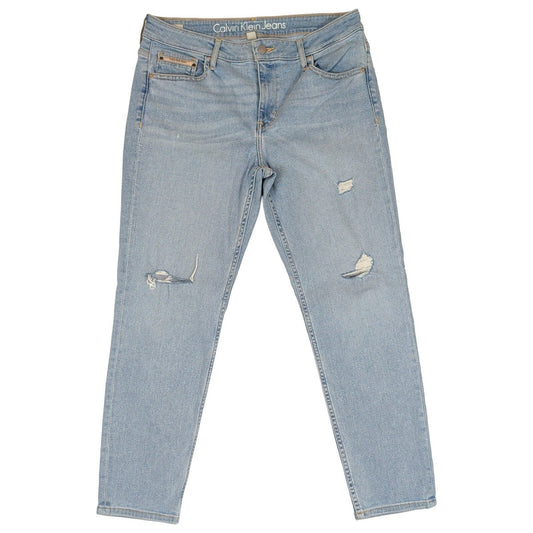 Calvin Klein Jeans Women W32 Light Blue Ankle Skinny Distressed Denim – product photo 1 | RewearableUK