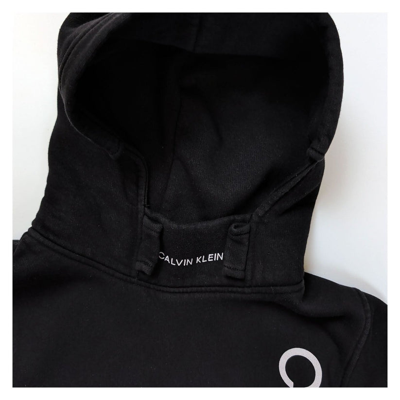 Calvin Klein Men's Hoodie Medium Black Logo Print – product photo 4 | RewearableUK