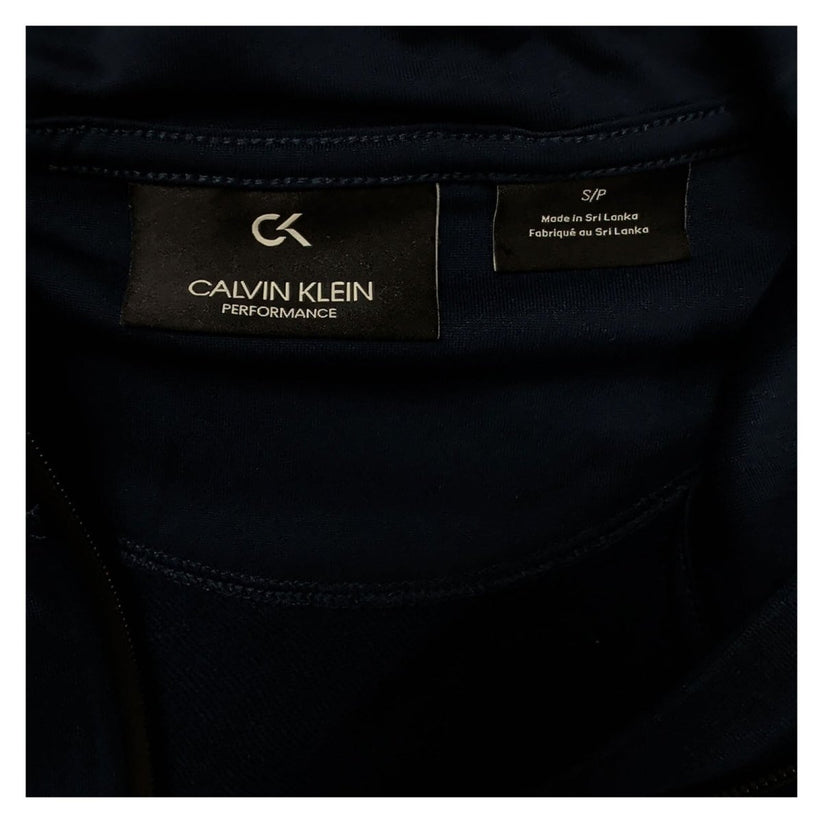 Calvin Klein Performance Navy Blue Half Zip Hoodie S Hooded Sweatshirt Logo – product photo 4 | RewearableUK