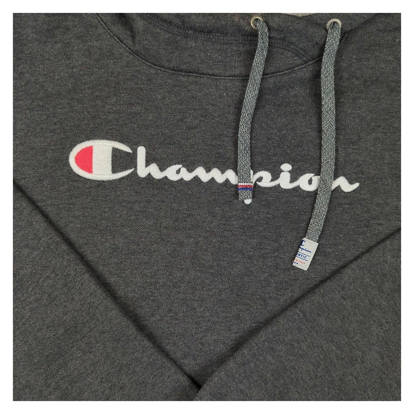 Champion Champion Men’s Grey Hoodie Size M Regular Fit Cotton - Poly Hooded Sweatshirt Sweater & Hoodie RewearableUK