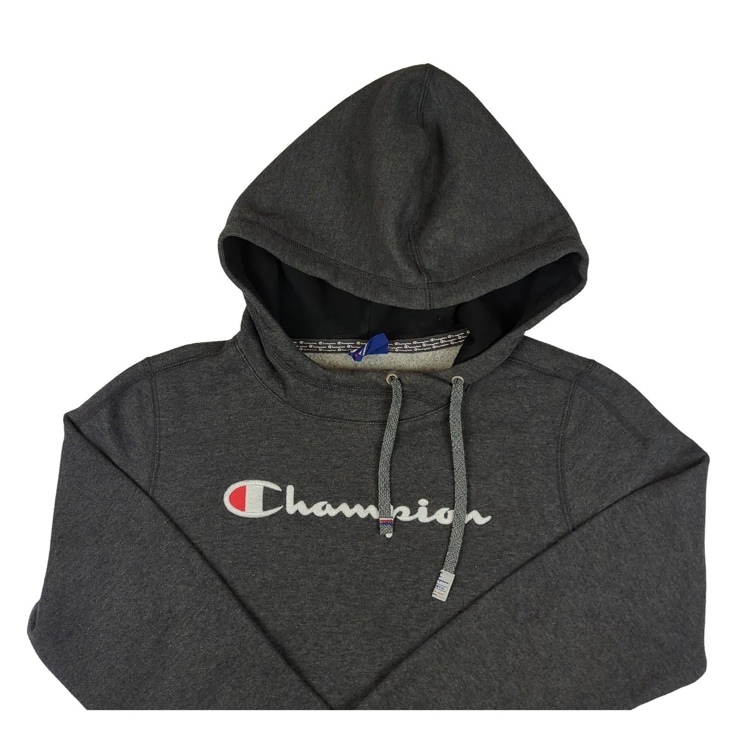 Champion Champion Men’s Grey Hoodie Size M Regular Fit Cotton - Poly Hooded Sweatshirt Sweater & Hoodie RewearableUK
