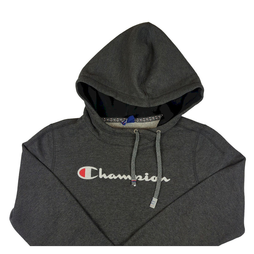 Champion Men’s Grey Hoodie Size M Regular Fit Cotton-Poly Hooded Sweatshirt by Champion – Sweater & Hoodie | RewearableUK