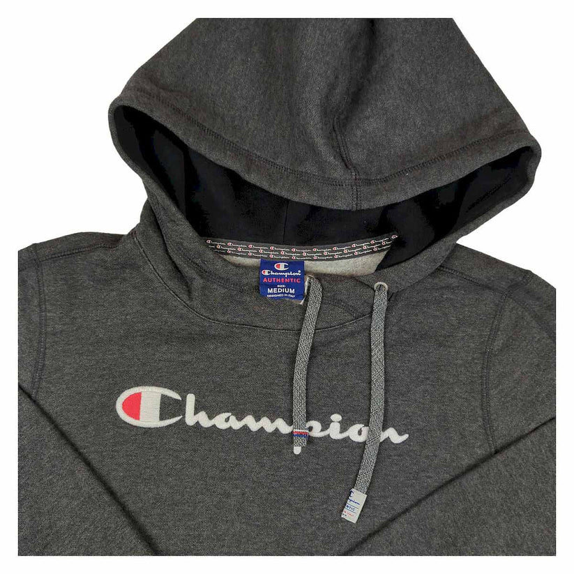 Champion Men’s Grey Hoodie Size M Regular Fit Cotton-Poly Hooded Sweatshirt by Champion – Sweater & Hoodie | RewearableUK