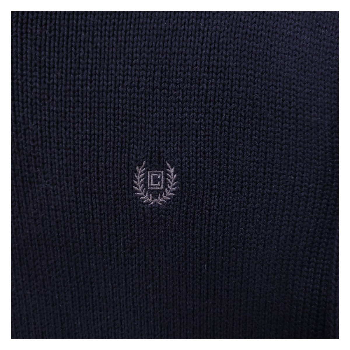 Chaps Men's Jumper L Navy Embroidered Logo 100% Cotton – product photo 8 | RewearableUK