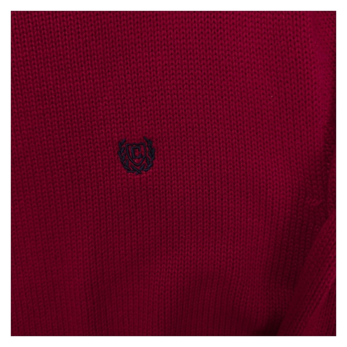 Chaps Men's Jumper Large Red Crew Neck Embroidered Cotton – product photo 8 | RewearableUK