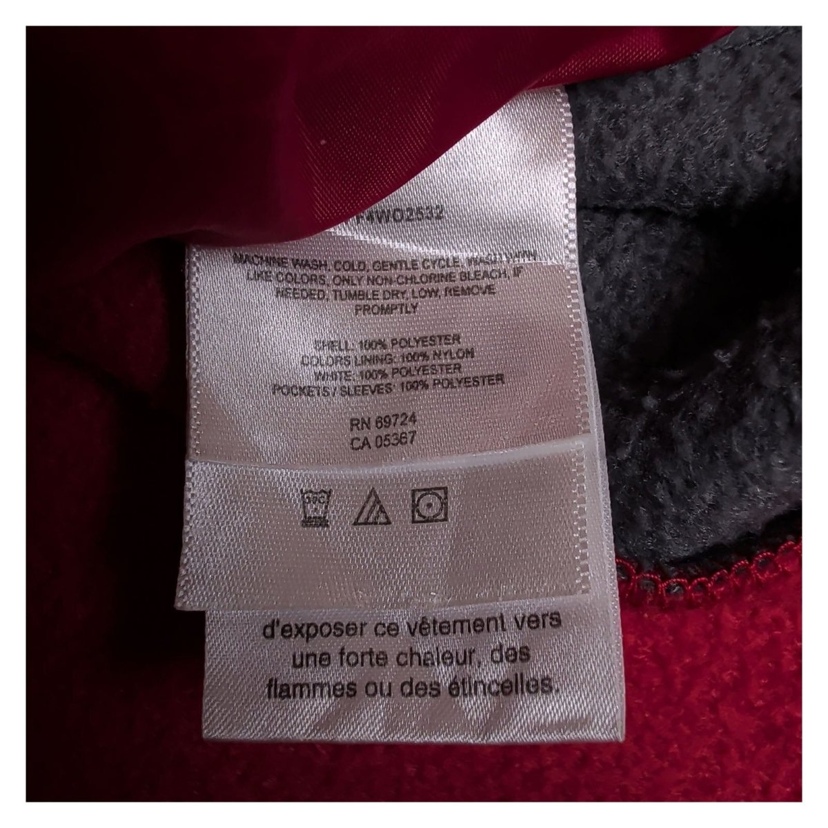 Columbia Women's Fleece Jacket Large Red Grey Full Zip Polyester – product photo 9 | RewearableUK