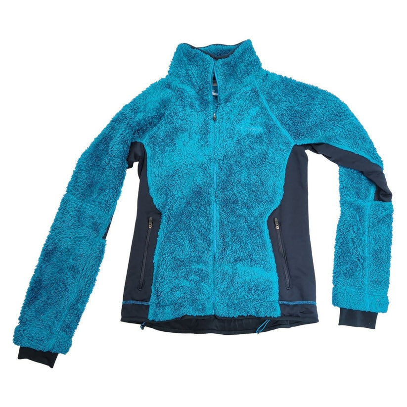 Columbia Women's Fleece Jacket Medium Blue Zippered Pockets 100% Polyester – product photo 2 | RewearableUK