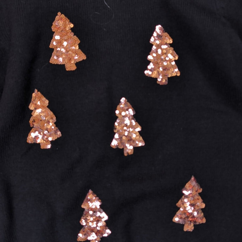 Cotton Traders Women's Christmas Jumper UK 16 Black Sequin Tree – product photo 8 | RewearableUK