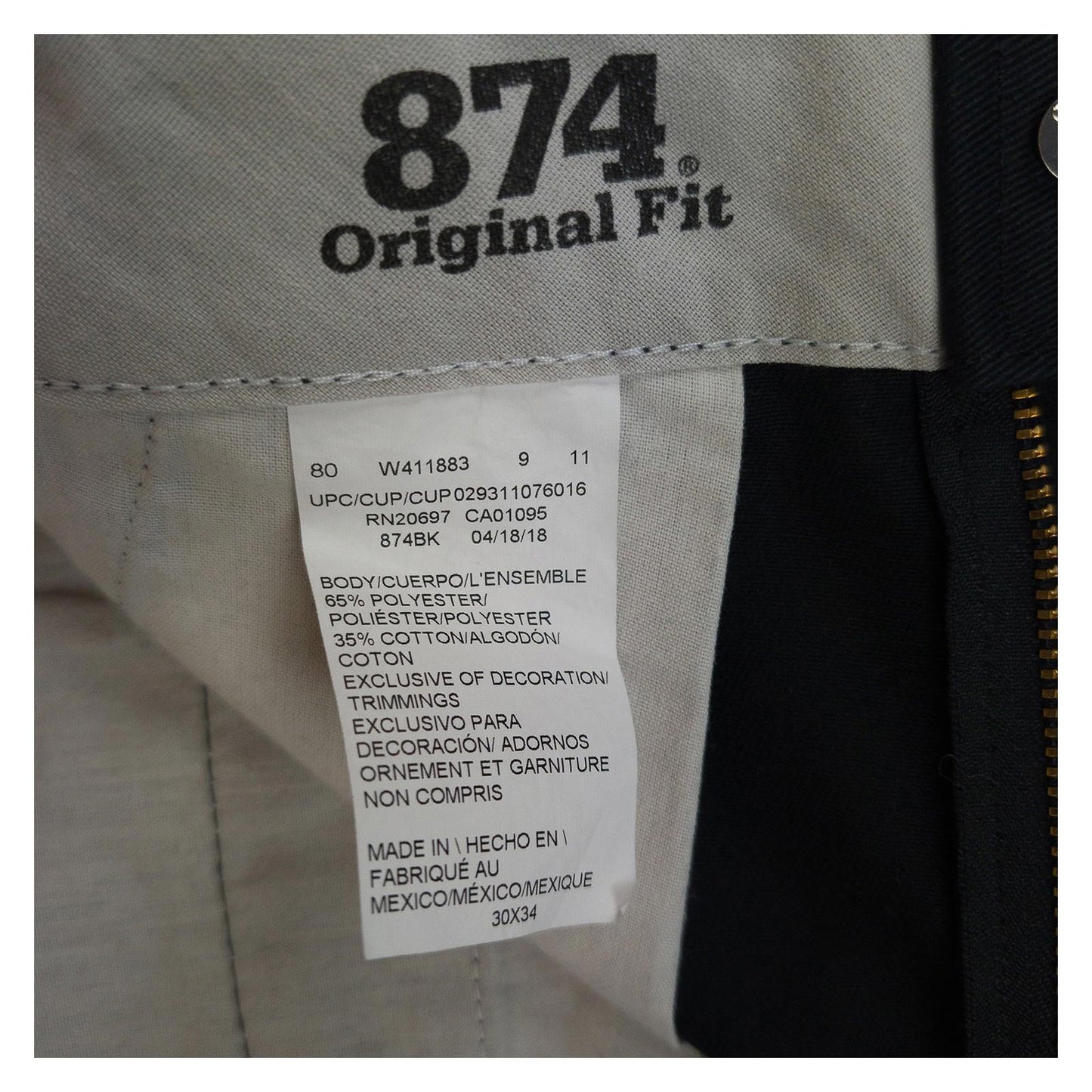 Dickies 874 Black Work Trousers 30×34 – Used Excellent by Dickies – workear | RewearableUK