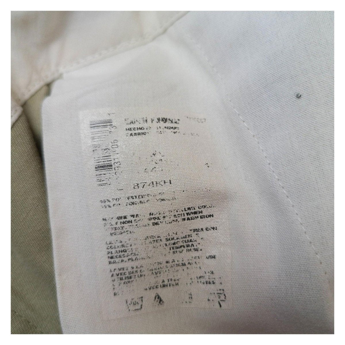 Dickies 874 Work Pants Trousers W40 L30 Beige Khaki Regular Fit Skate Chino by Dickies – | RewearableUK