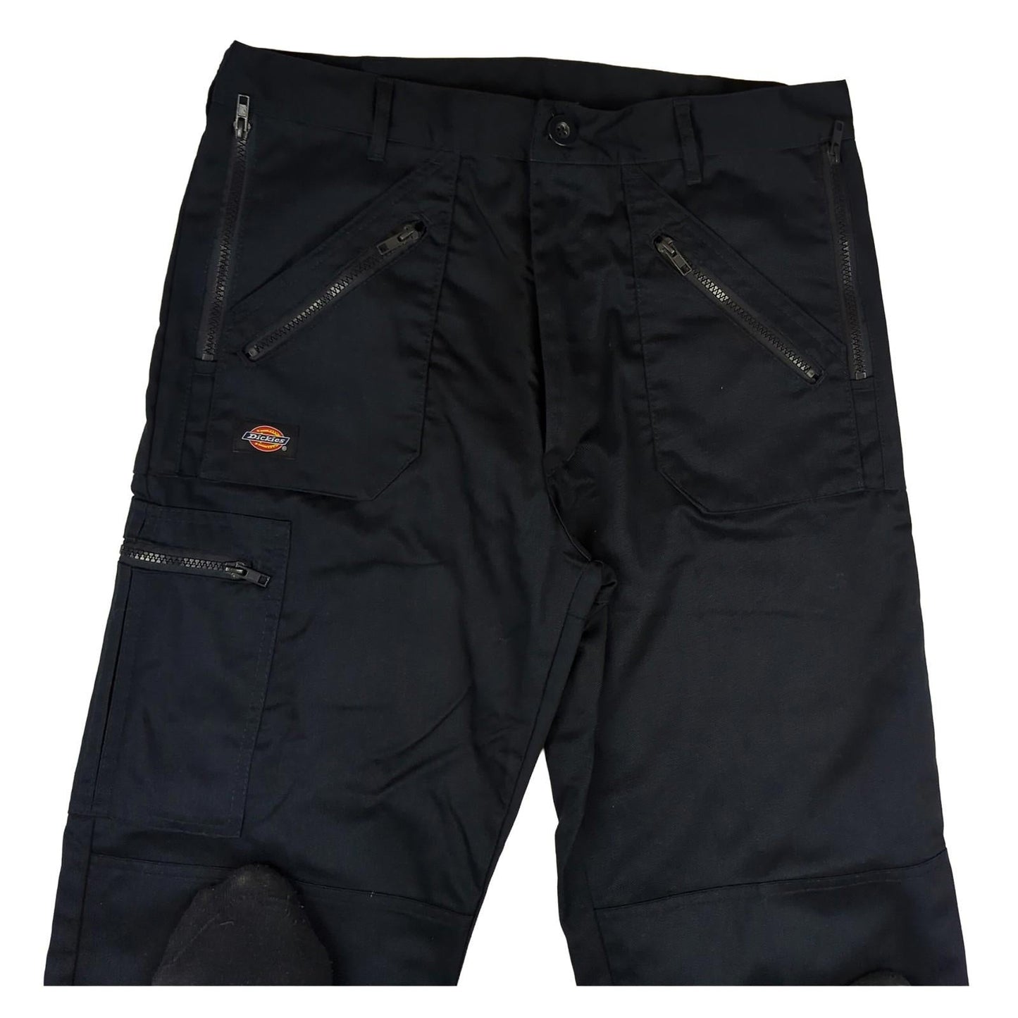 Dickies Dickies black cargo work trousers W32S polycotton blend durable pants workear RewearableUK