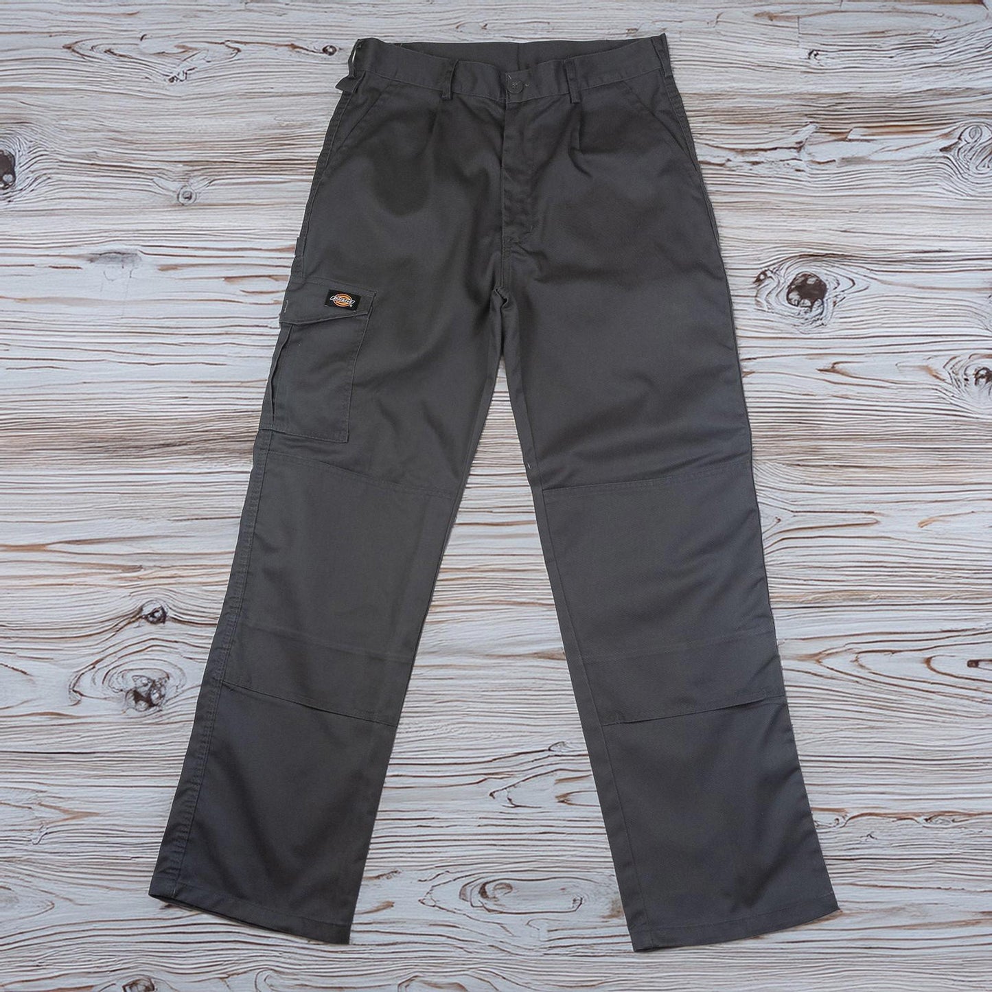 Dickies Cargo Trousers 32 R Grey Workwear Pants Multi Pocket Polycotton by Dickies – | RewearableUK