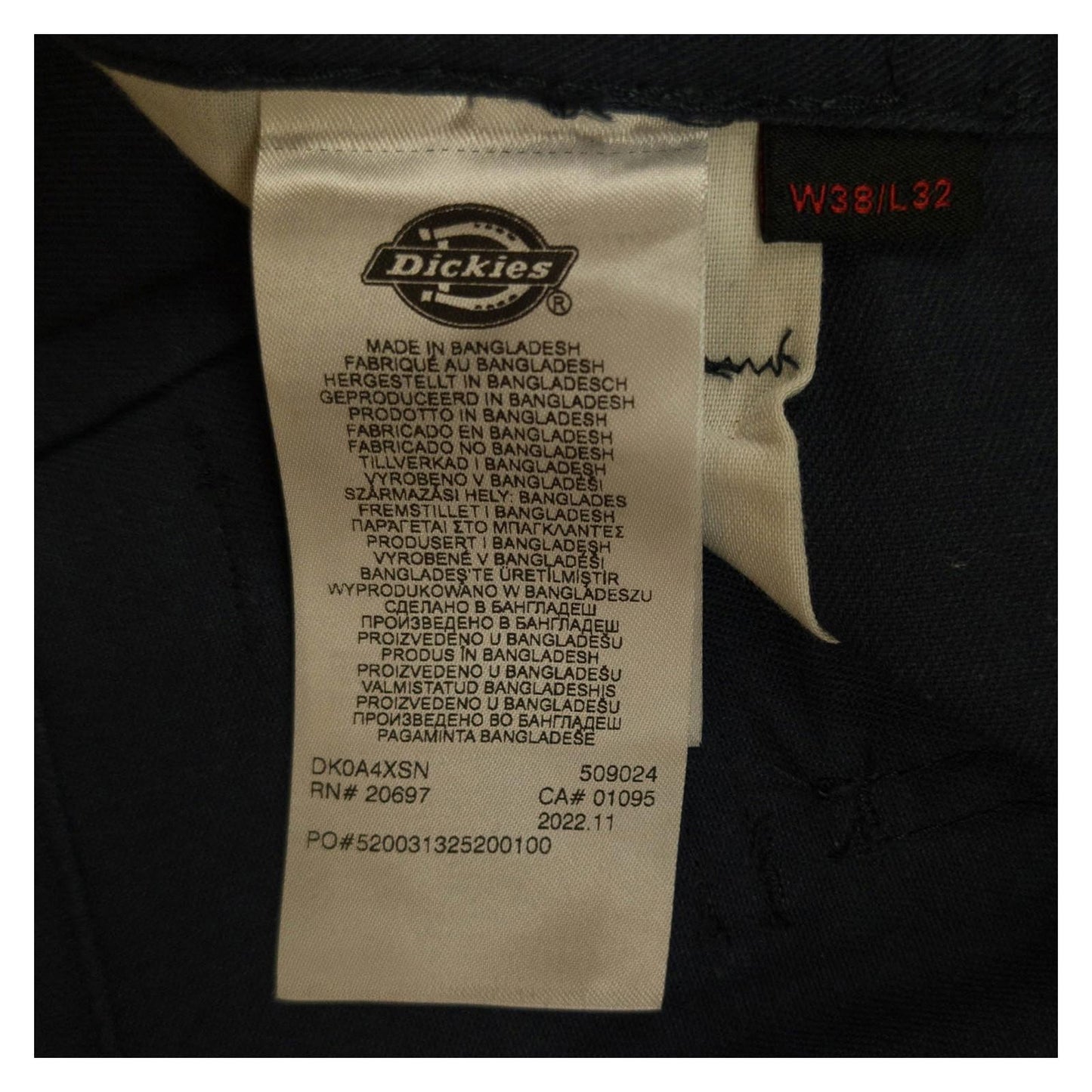 Dickies Dickies Cargo Work Trousers - Navy W38 L32 workear RewearableUK