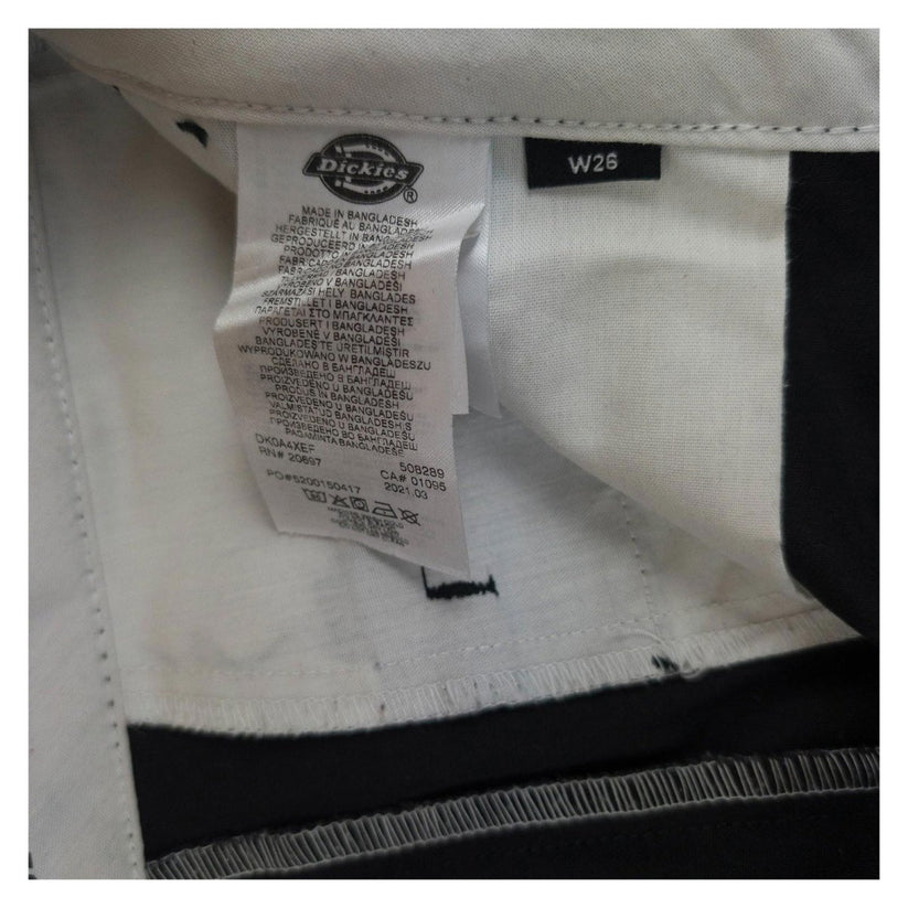 Dickies Dickies Classic Black Work Pants Trousers Men W26 – Casual Chinos workear RewearableUK