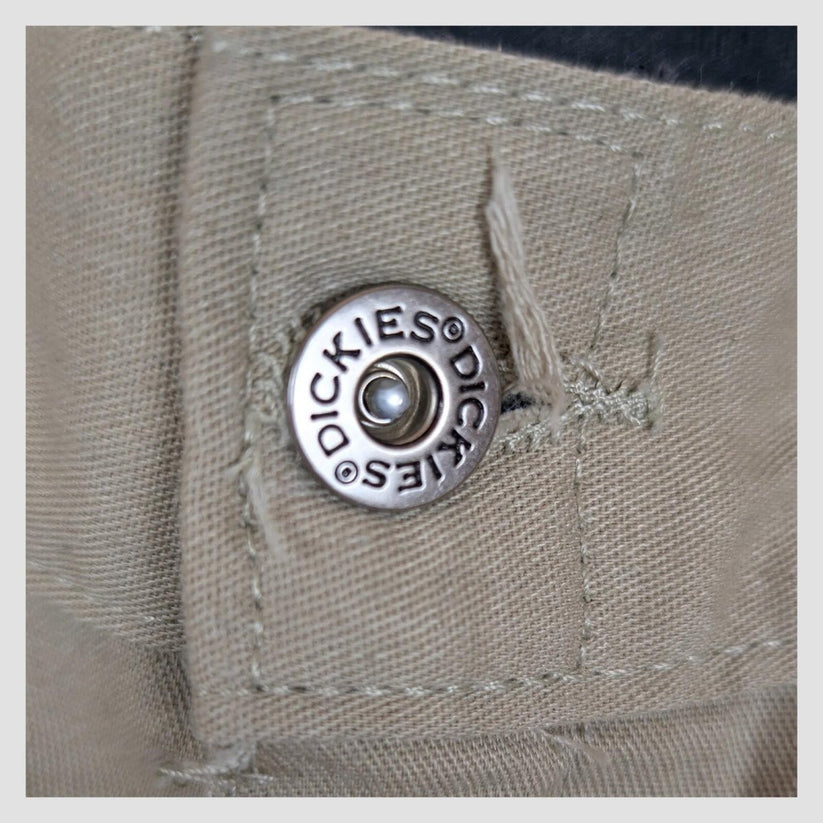 dickies flex work trousers straight fit classic khaki beige mens size 30x30 by Dickies – | RewearableUK