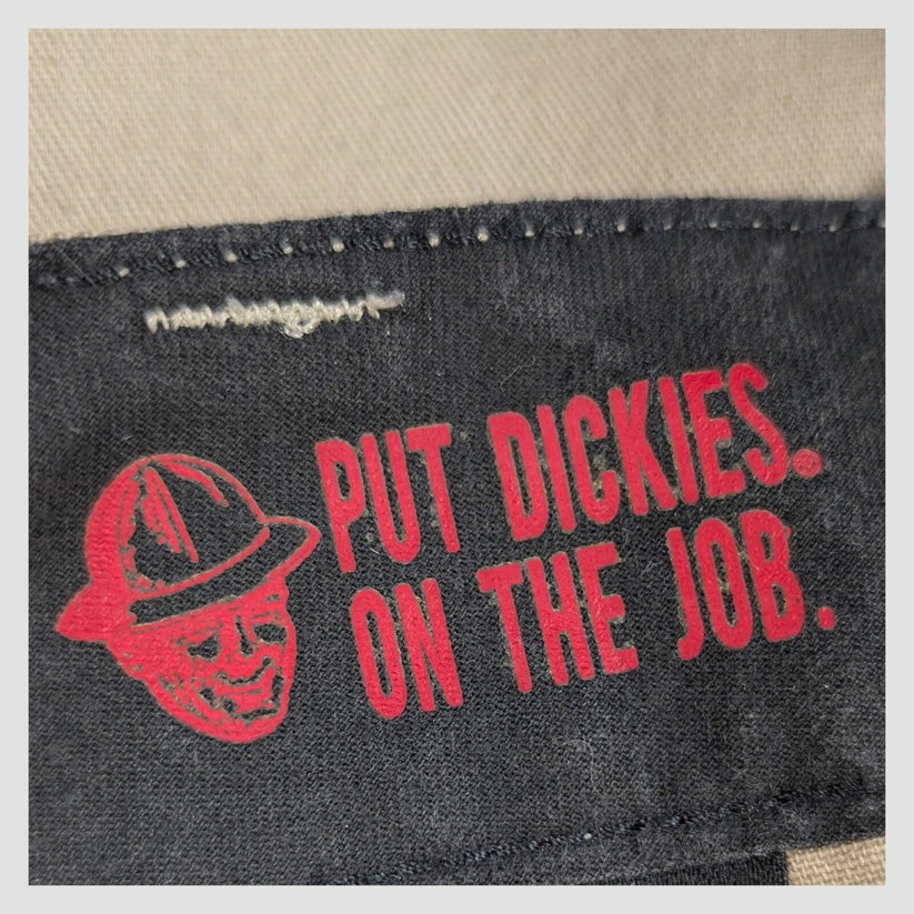 dickies flex work trousers straight fit classic khaki beige mens size 30x30 by Dickies – | RewearableUK